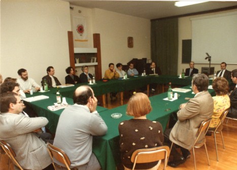 Incontro dei Leader al Centro Studi di Varese, anni 80