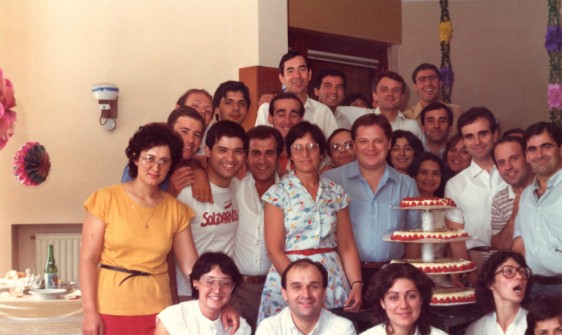 Celebrazione per il ritorno dei membri che hanno partecipato alla Benedizione di New York del 1982. Centro Studi di Varese