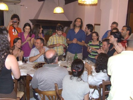 Studenti israeliani e palestinesi cenano insieme