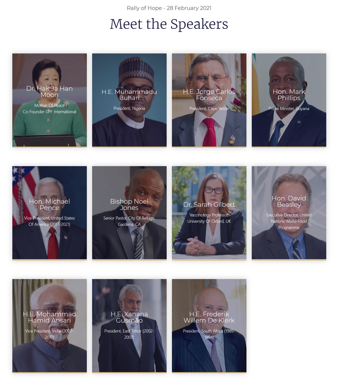 meet the speakers